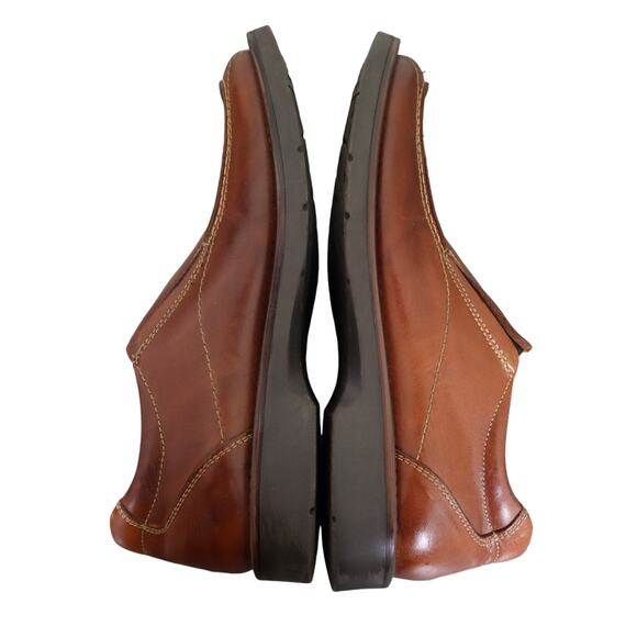 Venturini Mens Slip On Zeland Loafer Size 9.5 Brown Leather Comfort Dress Square - Picture 5 of 10